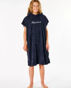 Poncho Toalha Com Capuz Para Rapariga Script