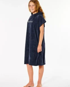 Poncho Toalha Com Capuz Para Rapariga Script