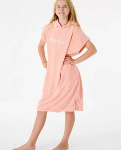 Poncho Toalha Com Capuz Para Rapariga Script