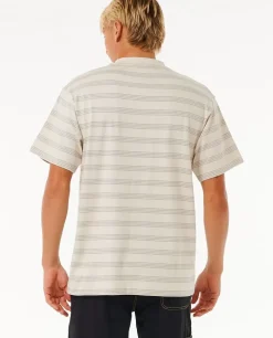 Produtos De Surf De Qualidade T-shirt De Manga Curta Com Riscas