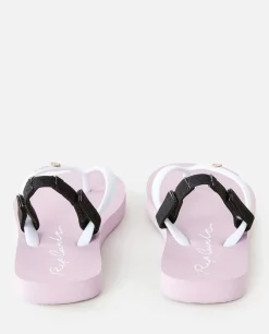 Script Wave Bloom Open Toe Girl