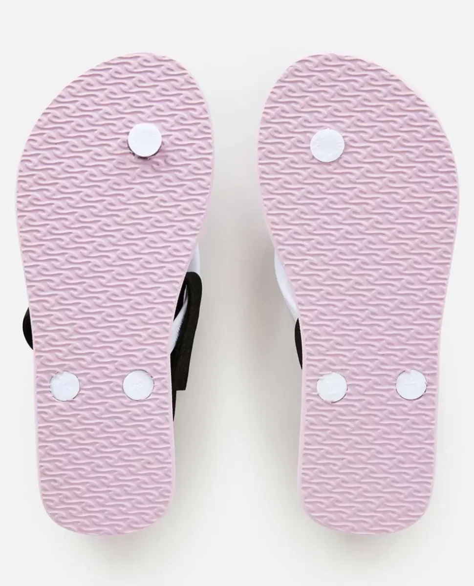 Script Wave Bloom Open Toe Girl