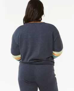 Sweatshirt Com Gola Redonda Surf Revival