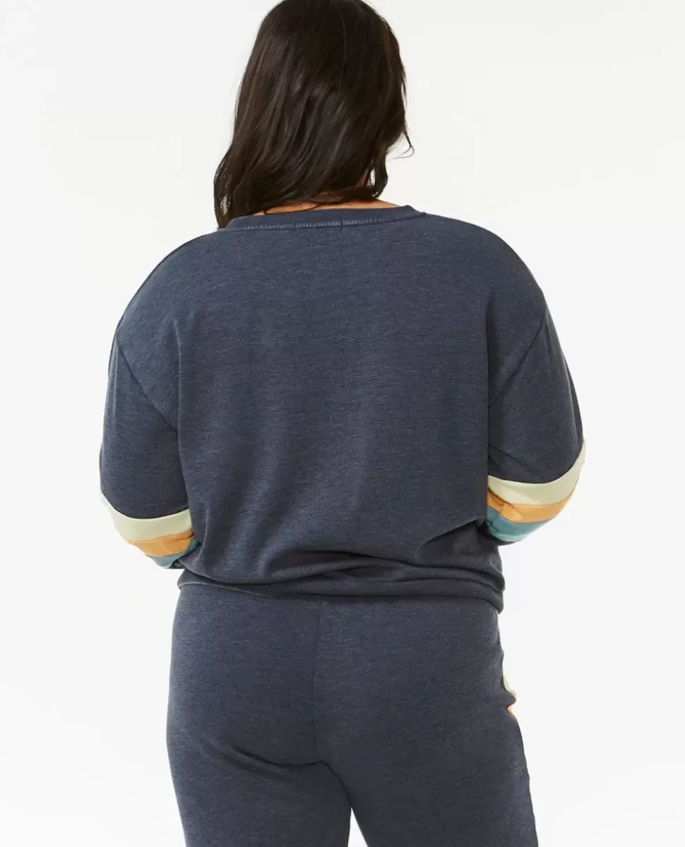 Sweatshirt Com Gola Redonda Surf Revival