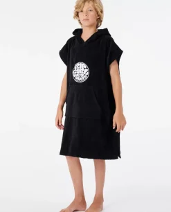 Toalha-poncho Com Capuz Icons Para Rapaz