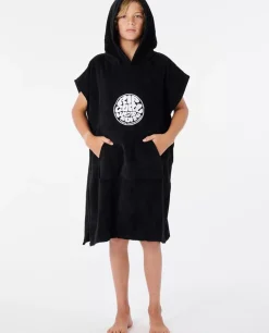 Toalha-poncho Com Capuz Icons Para Rapaz