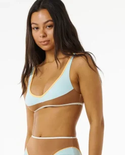 Top De Biquíni Heat Splice Hibiscus Crop