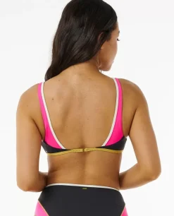 Top De Biquíni Heat Splice Hibiscus Crop