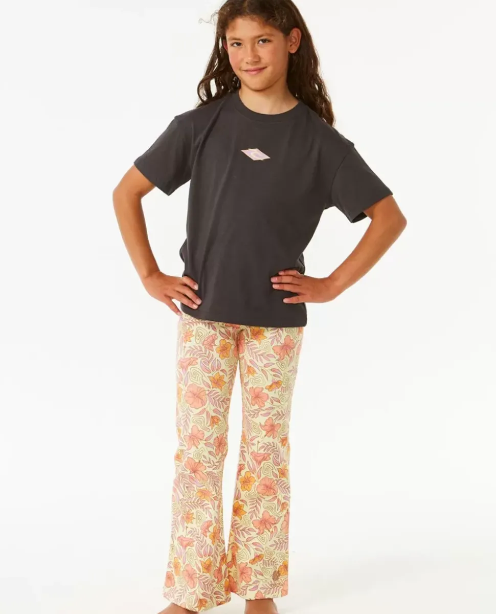 Tropic Floral Bell Pant Menina