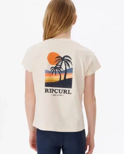 T-shirt Cosmic Sun Crop Para Menina