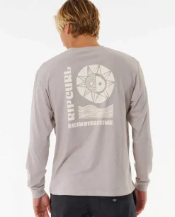T-shirt De Manga Comprida Salt Water Culture Lines
