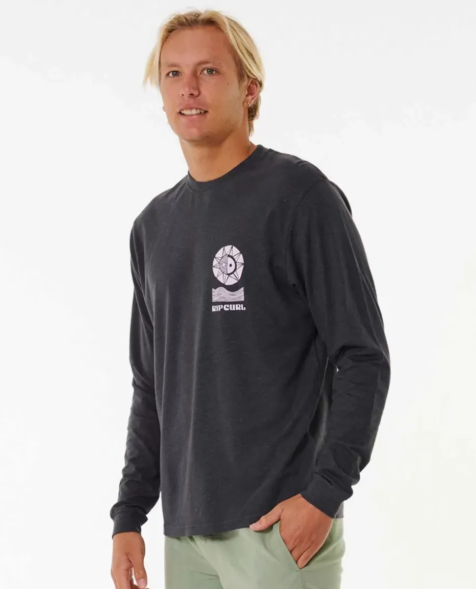 T-shirt De Manga Comprida Salt Water Culture Lines