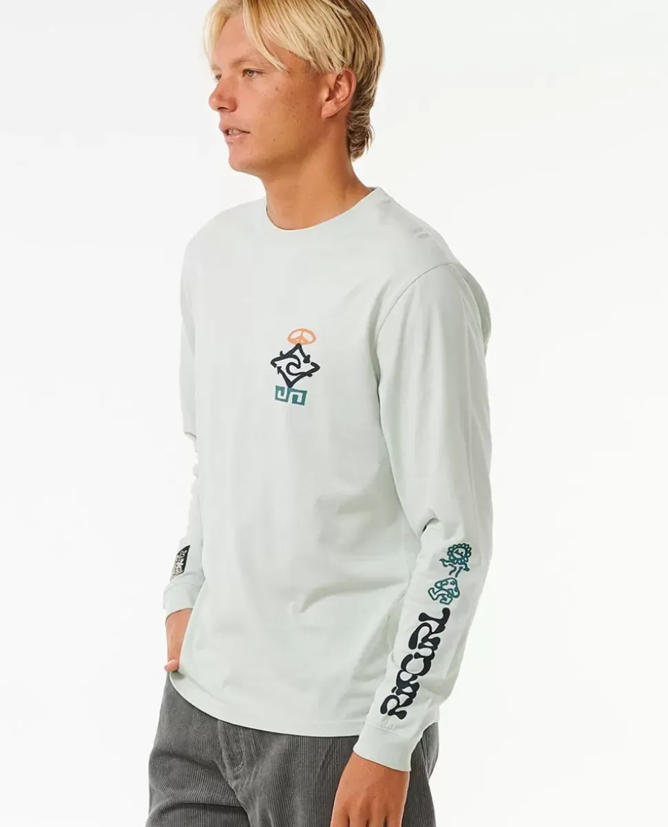 T-shirt De Manga Comprida Salt Water Culture Peace