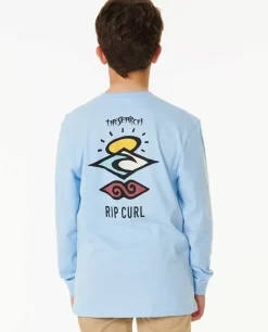T-shirt De Manga Comprida Search Icon Para Rapaz