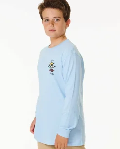 T-shirt De Manga Comprida Search Icon Para Rapaz