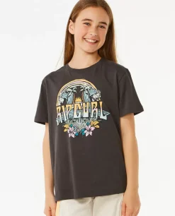 T-shirt De Manga Curta Block Party Menina