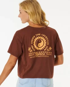 T-shirt De Manga Curta Celestial Sun Heritage