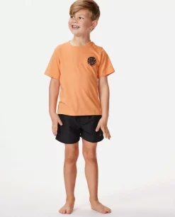 T-shirt De Manga Curta Com ícone De Fato De Mergulho Rapaz