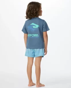 T-shirt De Manga Curta Com Logótipo Mystic Waves Para Rapaz