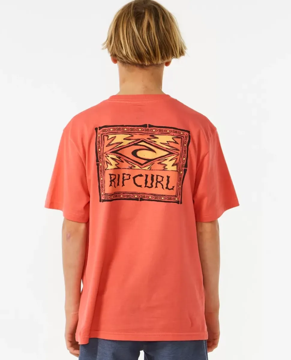 T-shirt De Manga Curta Com Logótipo Das Ilhas Perdidas