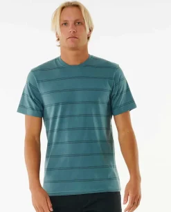 T-shirt De Manga Curta Com Riscas Simples