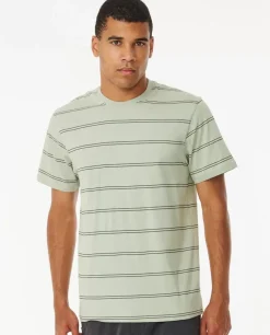 T-shirt De Manga Curta Com Riscas Simples