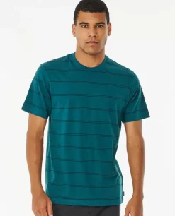 T-shirt De Manga Curta Com Riscas Simples