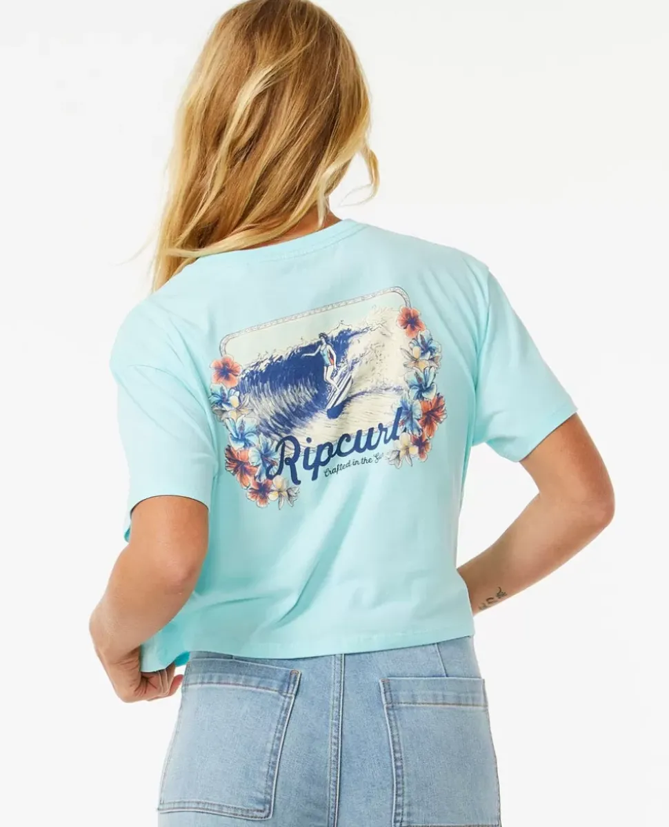 T-shirt De Manga Curta Dancing Crop