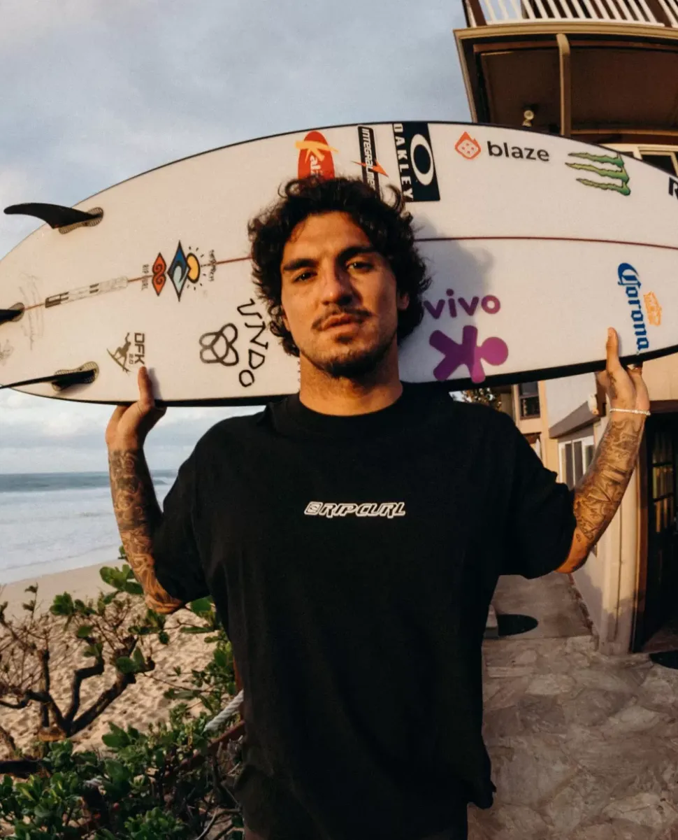T-shirt De Manga Curta Gabriel Medina Flame