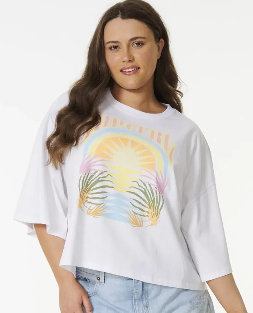 T-shirt De Manga Curta Glow Heritage Crop