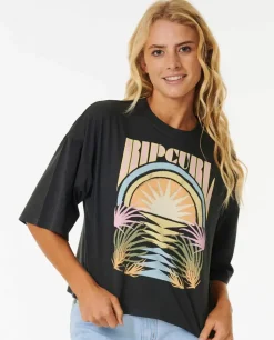 T-shirt De Manga Curta Glow Heritage Crop