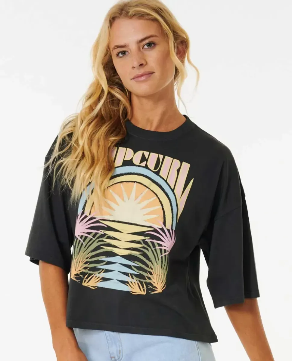T-shirt De Manga Curta Glow Heritage Crop
