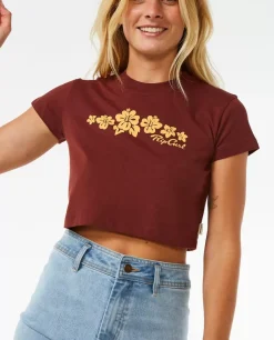 T-shirt De Manga Curta Hibiscus Baby