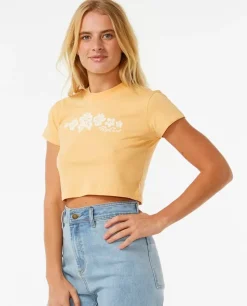 T-shirt De Manga Curta Hibiscus Baby