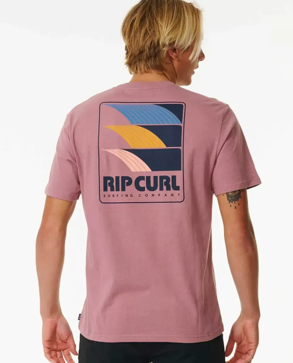T-shirt De Manga Curta Line-up Surf Revival