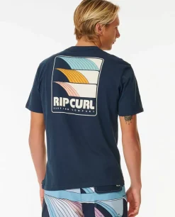 T-shirt De Manga Curta Line-up Surf Revival