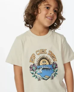 T-shirt De Manga Curta Mystic Waves Art Rapaz