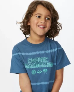 T-shirt De Manga Curta Mystic Waves Slogan Rapaz