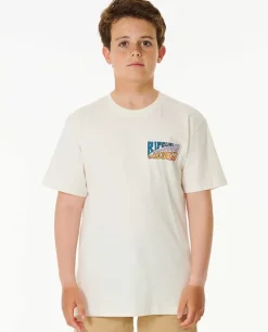 T-shirt De Manga Curta 2023 Ripcurl WSL Finals Para Crianças