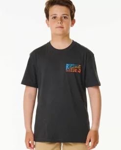 T-shirt De Manga Curta 2023 Ripcurl WSL Finals Para Crianças