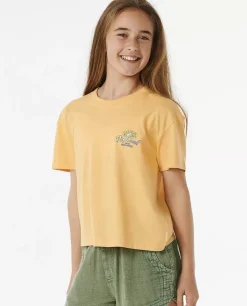 T-shirt De Manga Curta Rolling Curl Menina