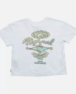 T-shirt De Manga Curta Rolling Curl Menina
