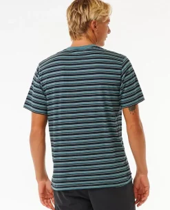 T-shirt De Manga Curta Salt Water Culture Flower Lines