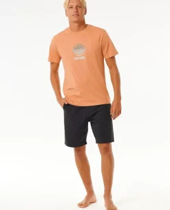 T-shirt De Manga Curta Salt Water Culture Globe