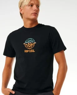 T-shirt De Manga Curta Salt Water Culture Globe