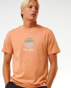 T-shirt De Manga Curta Salt Water Culture Globe