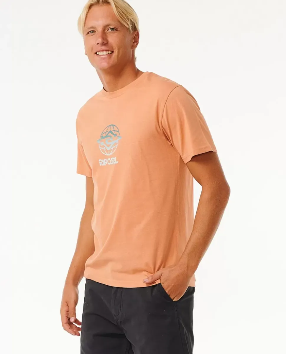 T-shirt De Manga Curta Salt Water Culture Globe