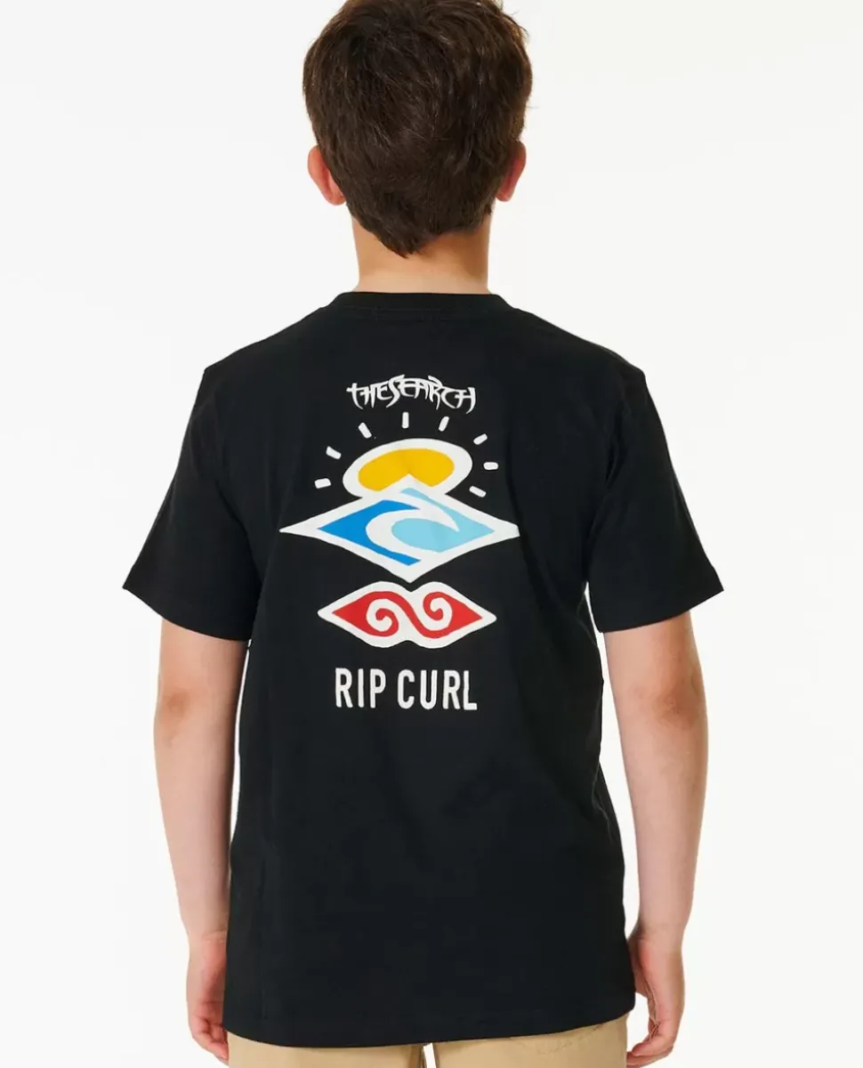 T-shirt De Manga Curta Search Icon Para Rapaz