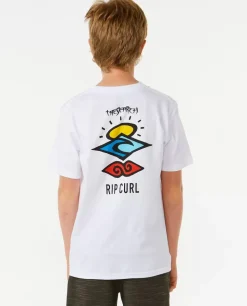 T-shirt De Manga Curta Search Icon Para Rapaz