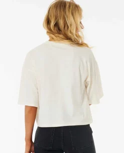 T-shirt De Manga Curta Shore Break Heritage Crop
